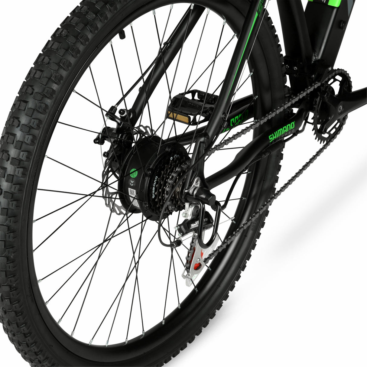 29"  36V Class 2 Electric Mountain Bike for Adults, 350W E-Bike Motor, Black