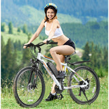 500W Electric Bike 26" Electric Bicycle for Adults Max 19.8Mph Cruise Control System Ebike, Mountain Bike with Removable 48V 375Wh Lithium-Ion Battery, 21 Speed E Bicycle for Man Woman UL2849