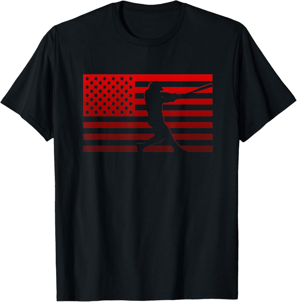 American Flag Baseball Apparel - Baseball T-Shirt