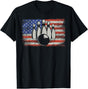 American USA Flag Bowling for Bowler T-Shirt