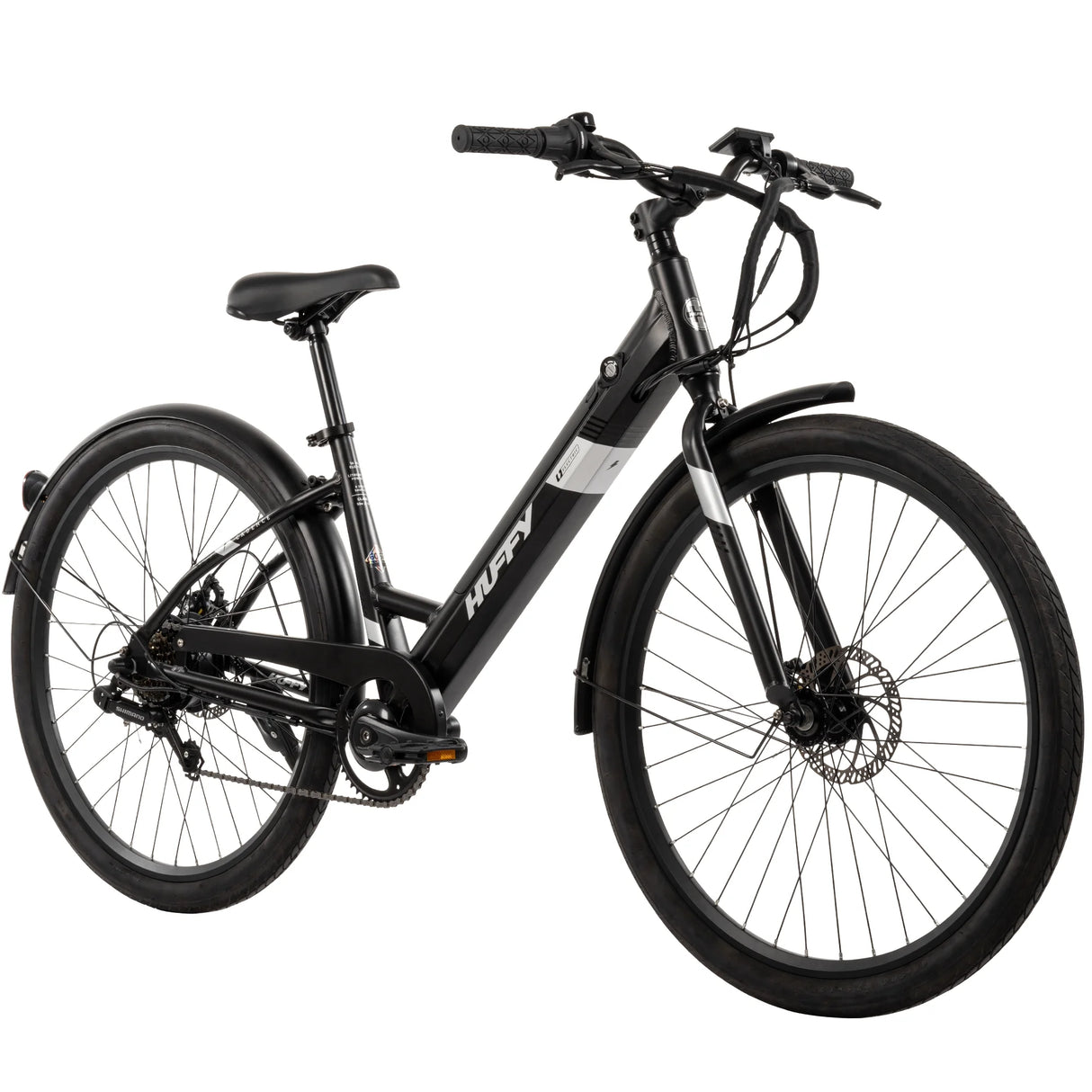 27.5" Cadence 36V Adult Electric Comfort Bike, Fits Riders 5'0"+, Gray, Unisex