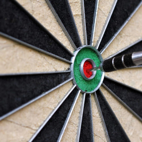 Bristle Dart Board, Tournament Sized Indoor Hanging Number Target Game for Steel Tip Darts- Dartboard with Mounting Hardware by