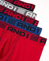 Mens Boxer Briefs - 5 Pack Performance Stretch Mens Underwear Long Leg Boxers for Men with Contour Pouch (Sizes: S-3XL)