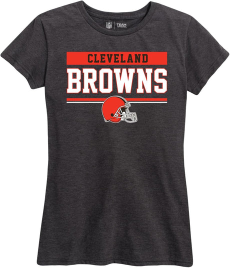 NFL Women'S Team Block plus Sized Relaxed Fit T-Shirt - Charcoal Tagless Tee - Perfect Comfort & Style