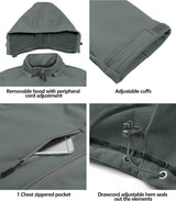 Men’S Softshell Jacket with Removable Hood, Fleece Lined