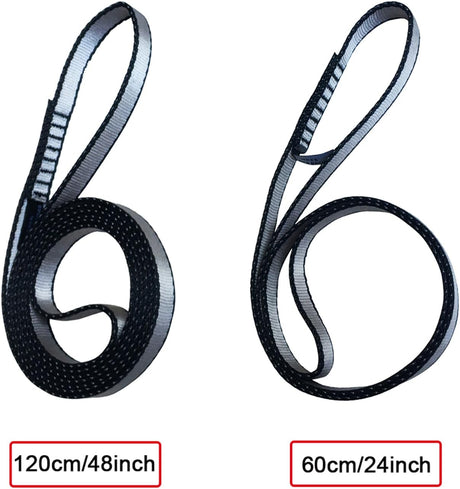 18Mm Nylon Climbing Sling Runner, 23KN Nylon Rope,Apply to Rock Climbing, Mountaineering, Hiking, Downhill, Emergency Equipment, Etc