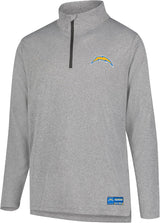 Adults NFL Official Super Soft Quarter Zip Long Sleeve T-Shirt