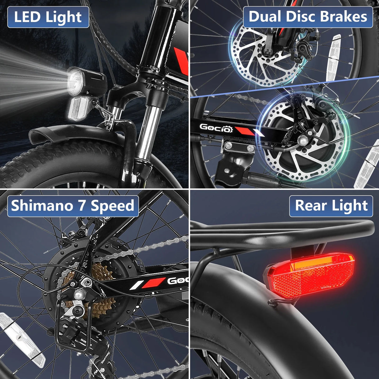Foldable Electric Bike for Adults, Peak 750W Electric Mountain Bicycles, 20" * 2.4" Fat Tire Electric Bicycle, 375Wh 48V Removable Lithium-Ion Battery,Urban Commuter Ebike Man Woman UL2849