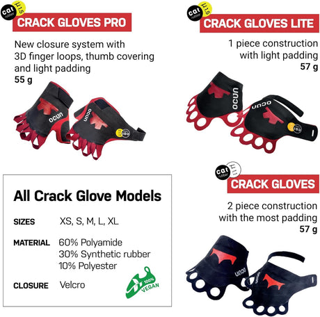 Crack Gloves for Crack Climbing I Rock Climbing Gloves