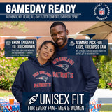 NFL Adult Gameday Hooded Sweatshirt - Poly Fleece Cotton Blend - Stay Warm and Represent Your Team in Style
