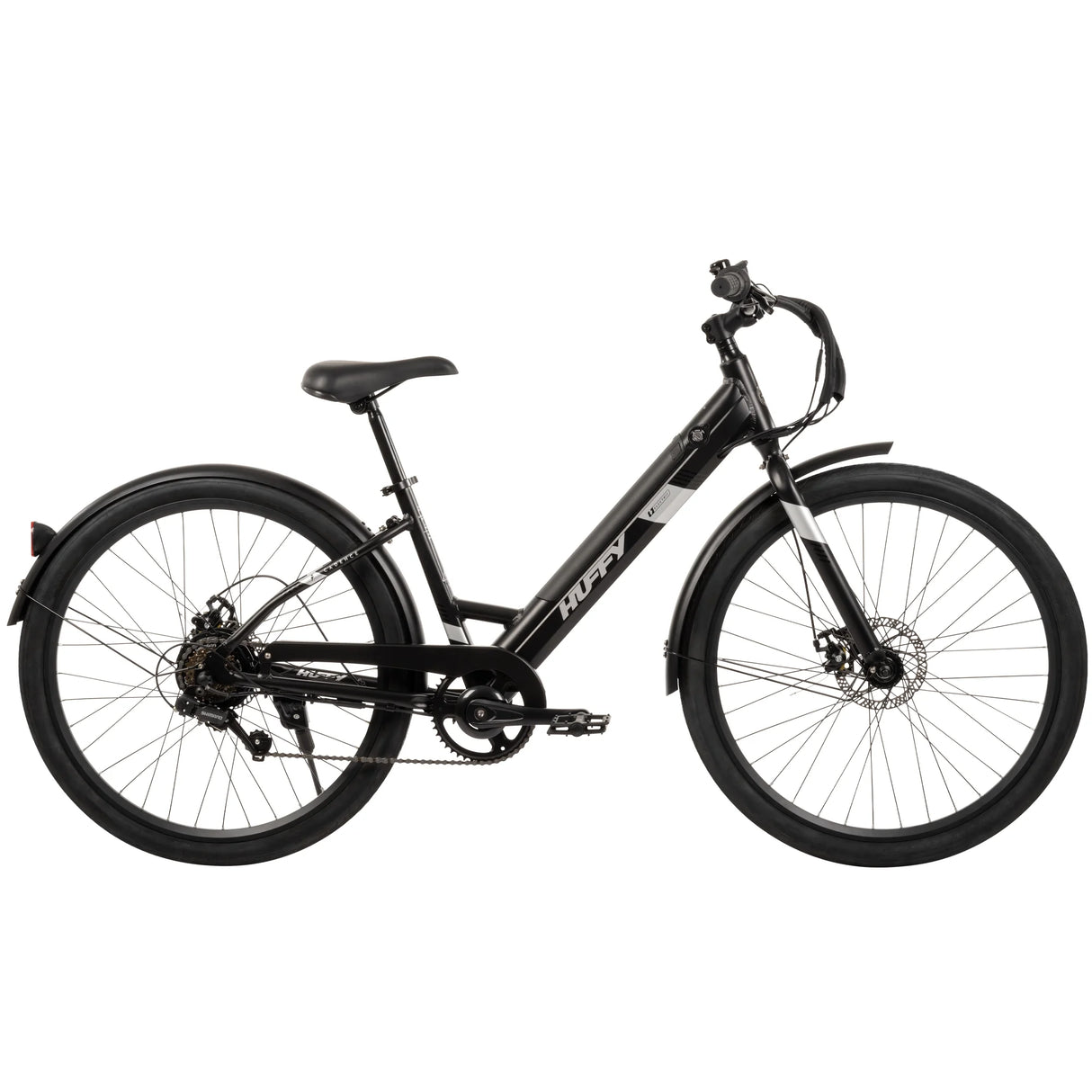 27.5" Cadence 36V Adult Electric Comfort Bike, Fits Riders 5'0"+, Gray, Unisex