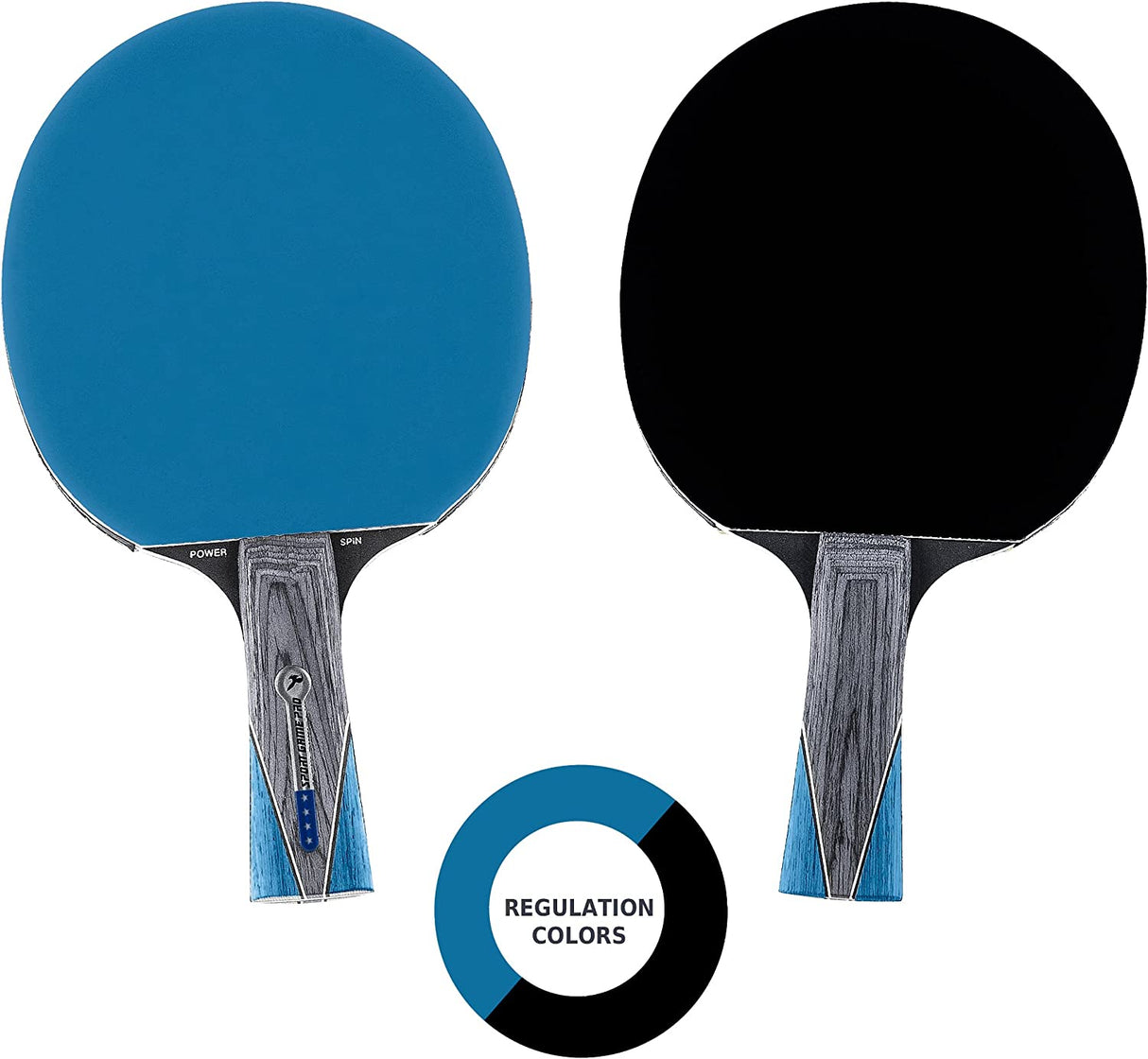 Ping Pong Paddle with Killer Spin + Case for Free - Professional Table Tennis Racket for Beginner and Advanced Players - Improve Your Ping Pong Skills with JT Ping Pong Paddle Set