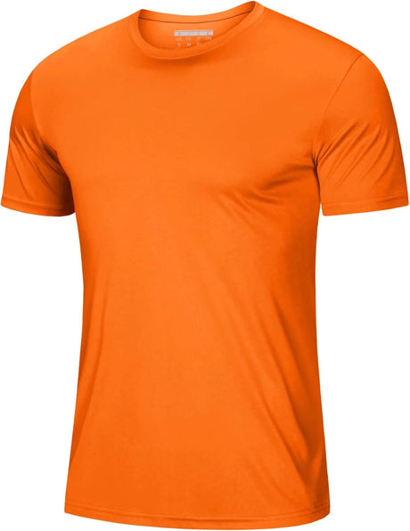 Men'S Short Sleeve UPF 50+ T-Shirt Quick Dry Rash Guard Athletic Running Swim Top Tee Performance Water Shirts