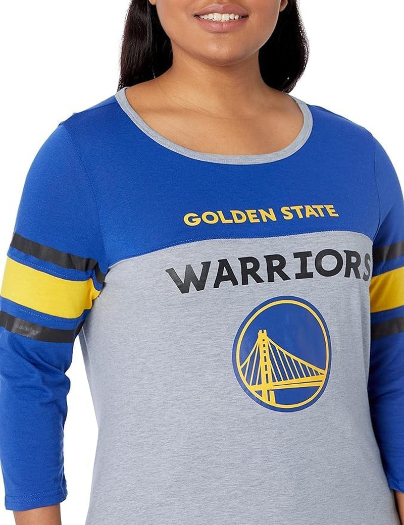 Women'S NBA Official Raglan Baseball 3/4 Long Sleeve Shirt