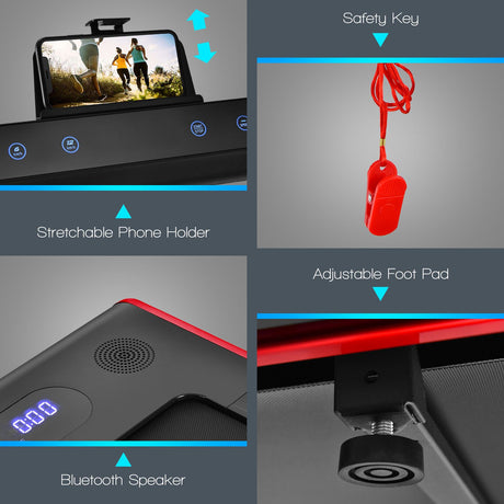 2-In-1 Folding under Desk Treadmill with Dual LED Display