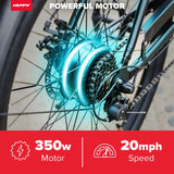 27.5" Cadence 36V Adult Electric Comfort Bike, Fits Riders 5'0"+, Gray, Unisex