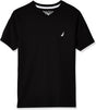Boys' Short Sleeve Solid V-Neck T-Shirt, Soft, Comfortable, Relaxed Fit