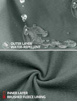 Men’S Softshell Jacket with Removable Hood, Fleece Lined