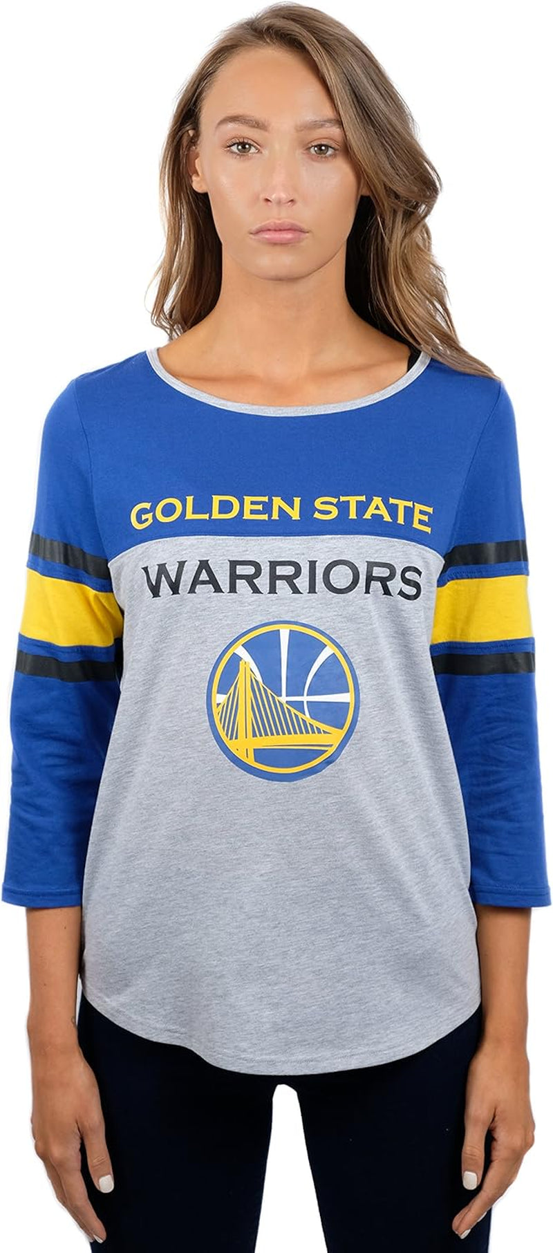 Women'S NBA Official Raglan Baseball 3/4 Long Sleeve Shirt