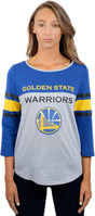 Women'S NBA Official Raglan Baseball 3/4 Long Sleeve Shirt