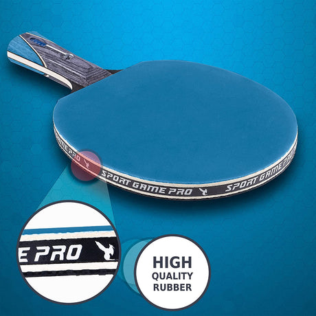 Ping Pong Paddle with Killer Spin + Case for Free - Professional Table Tennis Racket for Beginner and Advanced Players - Improve Your Ping Pong Skills with JT Ping Pong Paddle Set