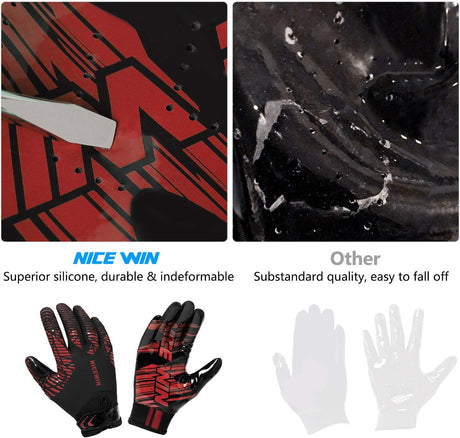 Football Gloves Youth Receiver Gloves for Kids