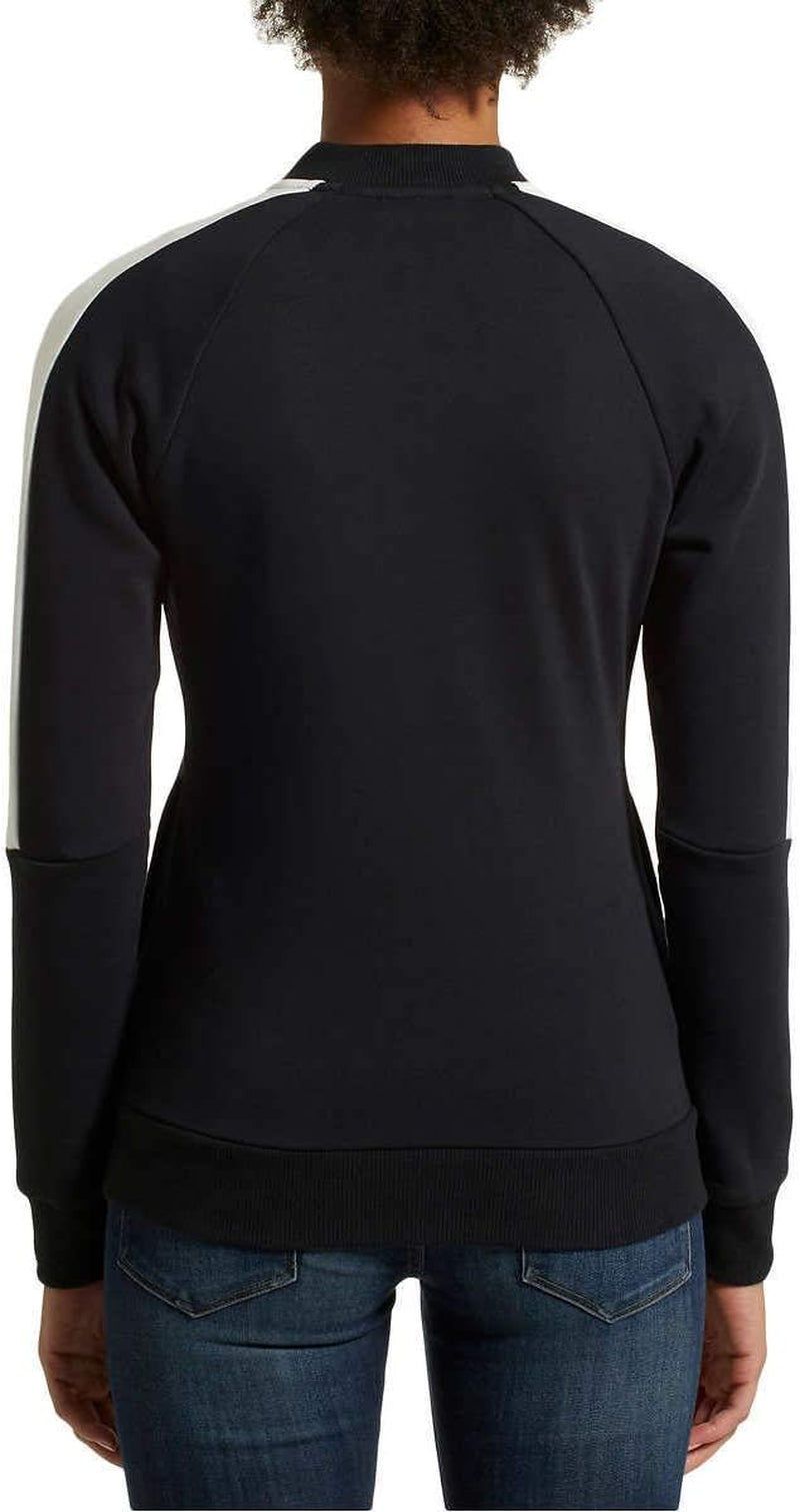 Ladies Track Jacket (Black, Medium)