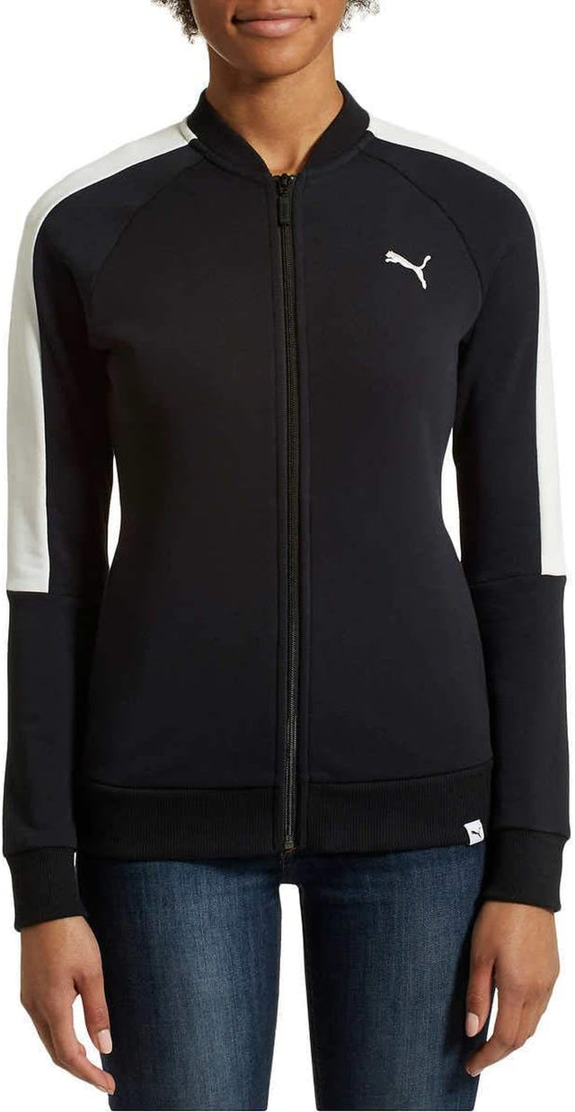 Ladies Track Jacket (Black, Medium)