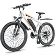 500W Electric Bike 26" Electric Bicycle for Adults Max 19.8Mph Cruise Control System Ebike, Mountain Bike with Removable 48V 375Wh Lithium-Ion Battery, 21 Speed E Bicycle for Man Woman UL2849