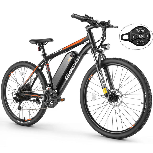 26" Electric Bike, 350W Electric Bike for Adults 19.8MPH Electric Mountain Bike, LCD, Lockable Suspension Fork, 374.4Wh 36V Battery UL2849, 21-Speed Mountain E-Bikes Adult Electric Bicycle